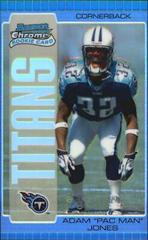 Adam Jones [Blue Refractor] #132 Football Cards 2005 Bowman Chrome Prices