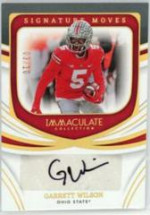Garrett Wilson [Gold] #SM-GWI Football Cards 2022 Panini Immaculate Collegiate Signature Moves Prices