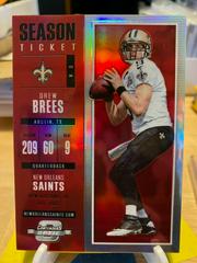 Drew Brees [Red] #7 Football Cards 2017 Panini Contenders Optic Prices