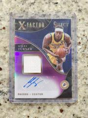 Myles Turner [Purple Prizm] Basketball Cards 2021 Panini Select X Factor Memorabilia Signatures Prices