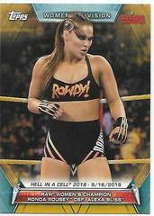 Ronda Rousey [Gold] #61 Wrestling Cards 2019 Topps WWE RAW Prices