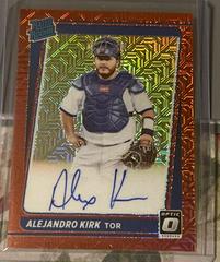 Alejandro Kirk [Red Mojo] #RRS-AK Baseball Cards 2021 Panini Donruss Optic Rated Rookie Signatures Prices