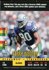 Terry Wooden Football Cards 1995 Panini Donruss Red Zone Prices