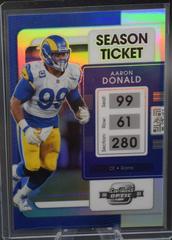 Aaron Donald #52 Football Cards 2021 Panini Contenders Optic Prices