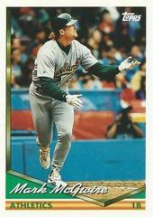 Mark McGwire Baseball Cards 1994 Topps Prices