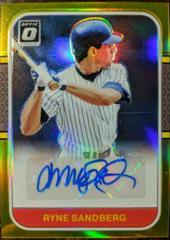 Ryne Sandberg [Gold] #RS87-RS Baseball Cards 2021 Panini Donruss Optic Retro 1987 Signatures Prices