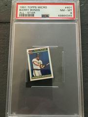 Barry Bonds [All Star] Baseball Cards 1991 Topps Micro Prices