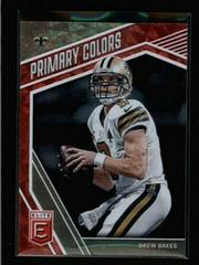 Drew Brees [Red] #PC-24 Football Cards 2019 Donruss Elite Primary Colors Prices