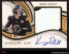 Kenny Pickett #39 Football Cards 2023 Panini Immaculate Premium Patch Autograph Prices