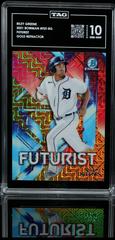 Riley Greene [Gold Refractor Mega Box Mojo] #FUT-RG Baseball Cards 2021 Bowman Chrome Futurist Prices