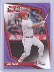 Mike Trout [Purple] Baseball Cards 2022 Panini Chronicles Threads Prices