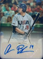 Alec Burleson [Gold Vinyl Prizm] Baseball Cards 2019 Panini Prizm Draft Picks Autographs Prices