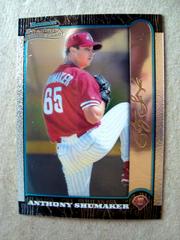 Anthony Shumaker #417 Baseball Cards 1999 Bowman Chrome Gold Prices