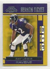 Ray Lewis #8 Football Cards 2001 Playoff Contenders Prices