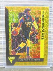 Karl Anthony Towns [Gold Laser] #103 Basketball Cards 2020 Panini Flux Prices