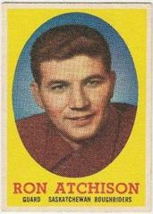 Ron Atchison Football Cards 1958 Topps CFL Prices
