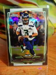Russell Wilson [Hands at Waist Black Refractor] #102 Football Cards 2014 Topps Chrome Prices