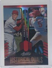 Albert Pujols, Stan Musial [Retail Holo Gold] #HD-SA Baseball Cards 2022 Panini Absolute Historical Duals Prices