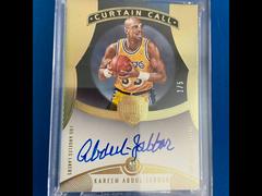 Kareem Abdul Jabbar [Gold] #19 Basketball Cards 2021 Panini Eminence Autographs Prices