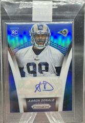 Aaron Donald [Blue Prizm] Football Cards 2014 Panini Prizm Autograph Rookies Prices