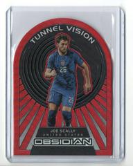 Joe Scally [Red Flood] Soccer Cards 2022 Panini Obsidian Tunnel Vision Prices