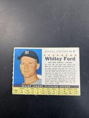 Whitey Ford [Perforated] #6 Baseball Cards 1961 Post Cereal Prices