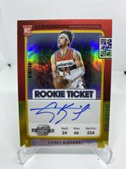 Corey Kispert [Autograph Gold] #102 Basketball Cards 2021 Panini Contenders Optic Prices