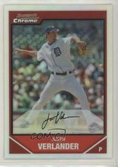 Justin Verlander [Refractor] #2 Baseball Cards 2007 Bowman Chrome Prices