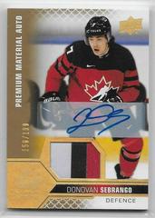 Donovan Sebrango [Autograph Patch] #10 Hockey Cards 2022 Upper Deck Team Canada Juniors Prices