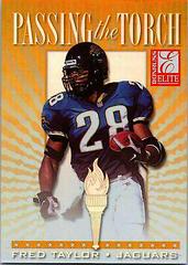 Fred Taylor Football Cards 1999 Panini Donruss Elite Passing the Torch Prices