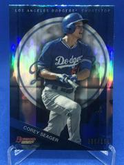 Corey Seager [Blue Refractor] Baseball Cards 2015 Bowman's Best Top Prospects Prices
