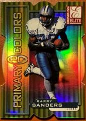 Barry Sanders [Yellow Die Cut] Football Cards 1999 Panini Donruss Elite Primary Colors Prices