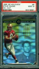 Steve Young [Die Cut] Football Cards 1996 SP Holoview Prices