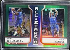 Zion Williamson, Julius Randle [Green] Basketball Cards 2022 Panini Donruss Optic All Stars Prices