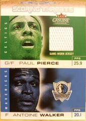 Paul Pierce [Jersey], Antoine Walker #ST-PP Basketball Cards 2003 Fleer Genuine Insider Scoring Threats Prices