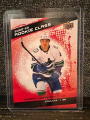 Andrei Kuzmenko [Red] #RC-27 Hockey Cards 2022 Upper Deck Rookie Class Prices