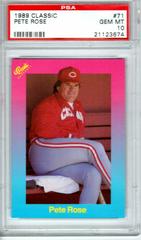 Pete Rose Baseball Cards 1989 Classic Prices
