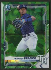 Wander Franco [Green] #BCP-240 Baseball Cards 2021 Bowman Chrome Sapphire Prospects Prices