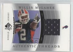 Willis McGahee [Single Jersey] #JC-WM Football Cards 2003 SP Authentic Threads Prices