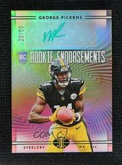 George Pickens [Green] Football Cards 2022 Panini Illusions Rookie Endorsements Autographs Prices