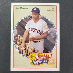 Joe Morgan [1965 Rookie Year] #40 Baseball Cards 1992 Upper Deck Heroes Bench Morgan Prices