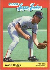 Wade Boggs #2 Baseball Cards 1989 Fleer League Leaders Prices
