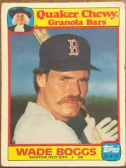 Wade Boggs #22 Baseball Cards 1986 Quaker Oats Prices