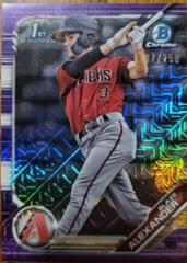 Blaze Alexander [Purple Refractor] #BCP-53 Baseball Cards 2019 Bowman Chrome Prospects Prices