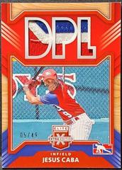 Jesus Caba [Red] Baseball Cards 2022 Panini Elite Extra Edition DPL Materials Prices