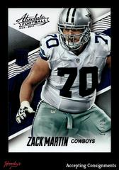 Zack Martin [Spectrum Purple Anniversary] #123 Football Cards 2014 Panini Absolute Prices