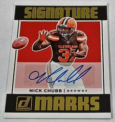 Nick Chubb Football Cards 2018 Donruss Signature Marks Prices