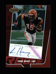 Chris Henry [Autograph Red] Football Cards 2005 Bowman's Best Prices