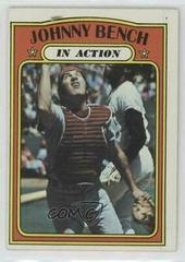 Johnny Bench [In Action] #434 Baseball Cards 1972 Topps Prices