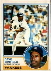 Dave Winfield #258 Baseball Cards 1983 O Pee Chee Prices